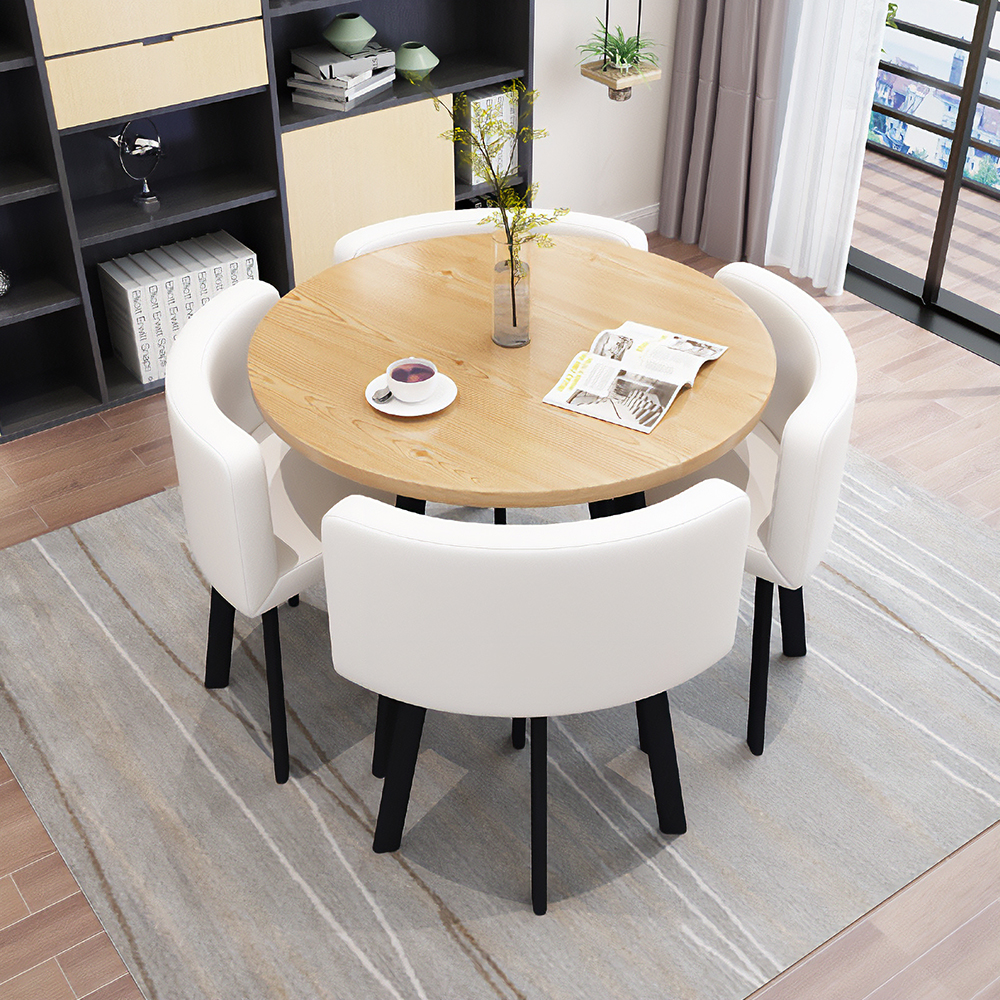 원형 식탁 세트 4인용 6인용 원목 타원형 테이블 의자