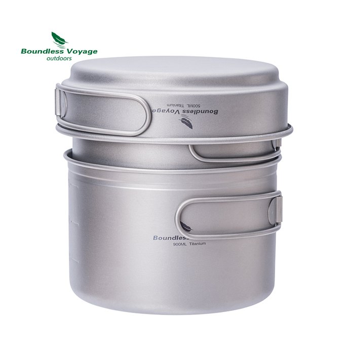 대륙의 벨락 티타늄 코펠 캠핑 팬 1인용 미니쿠커 야연냄비