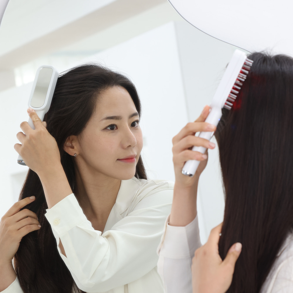 펄케어 헤어 갈바닉 고주파 EMS 두피 마사지기 관리기 적색광 탈모 관리 마이녹실 도포기 이미지 6