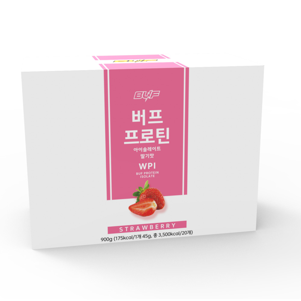 단백질쉐이크파우치 아이솔레이트 버프프로틴 wpi프로틴 분리유청단백질 딸기맛, 20포, 1개 이미지 7