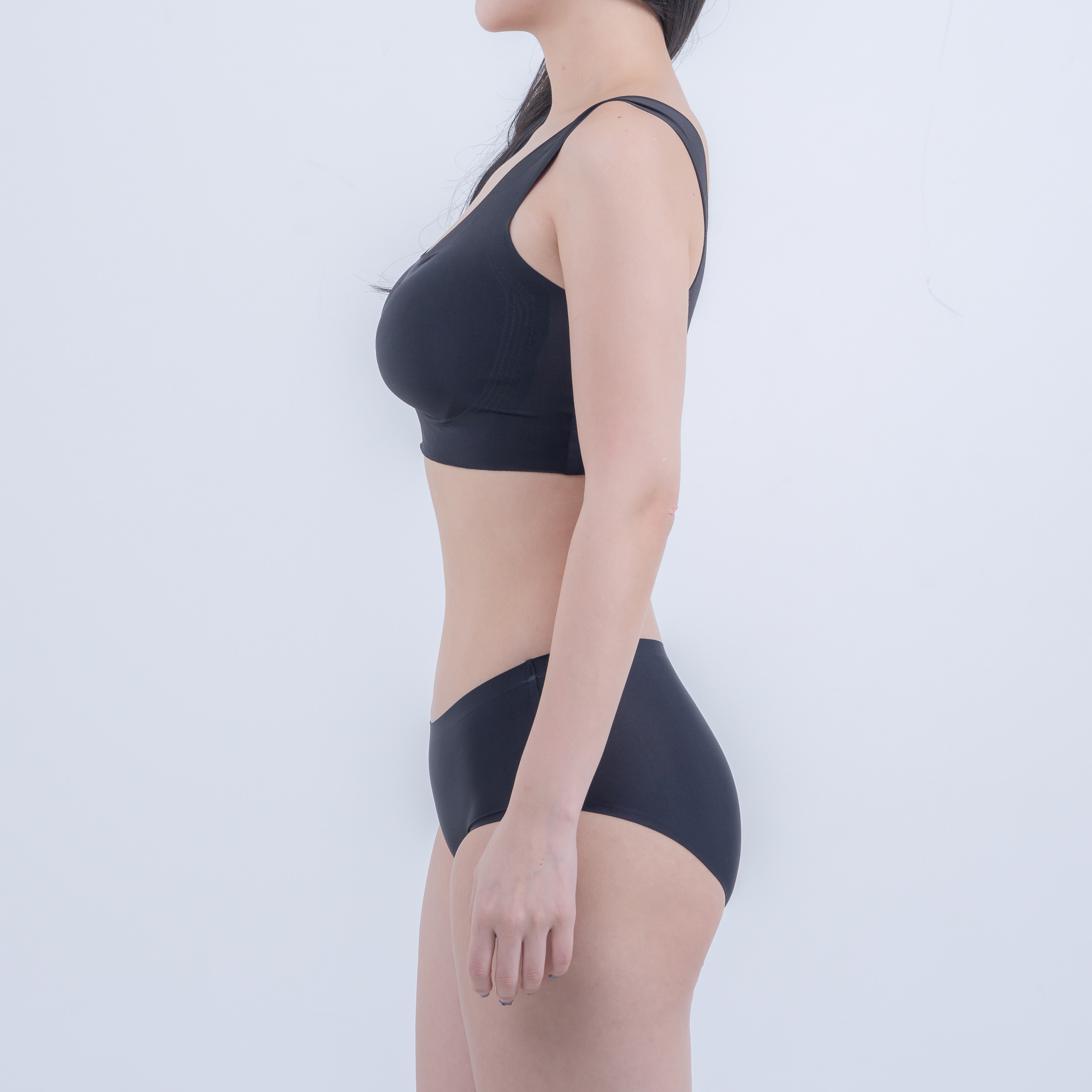 라크네 심리스 컴포트핏 노후크 노와이어 브라 셋업 - 상세 이미지 4