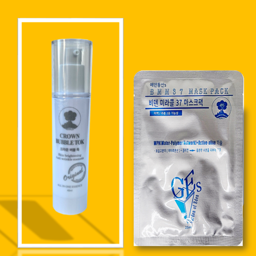 CROWN BUBBLE TOK(크라운 버블 톡) 주름개선 기능성 40ml 출시 팩 무료 - 상품 이미지