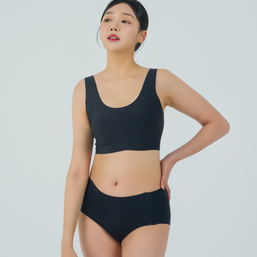 라크네 컴포트핏 안착 브라 팬티 속옷 세트 1+1