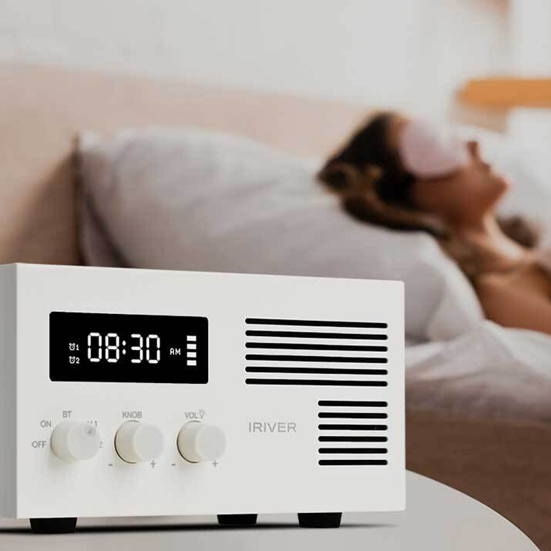 무소음 탁상 전자 시계 알람 디지털시계 무선충전 인테리어 블루투스스피커