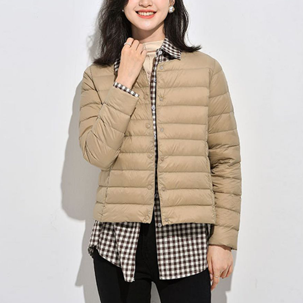 덕다운100 겨울 경량패딩 간절기조끼 이너 여성 - 상세 이미지 5