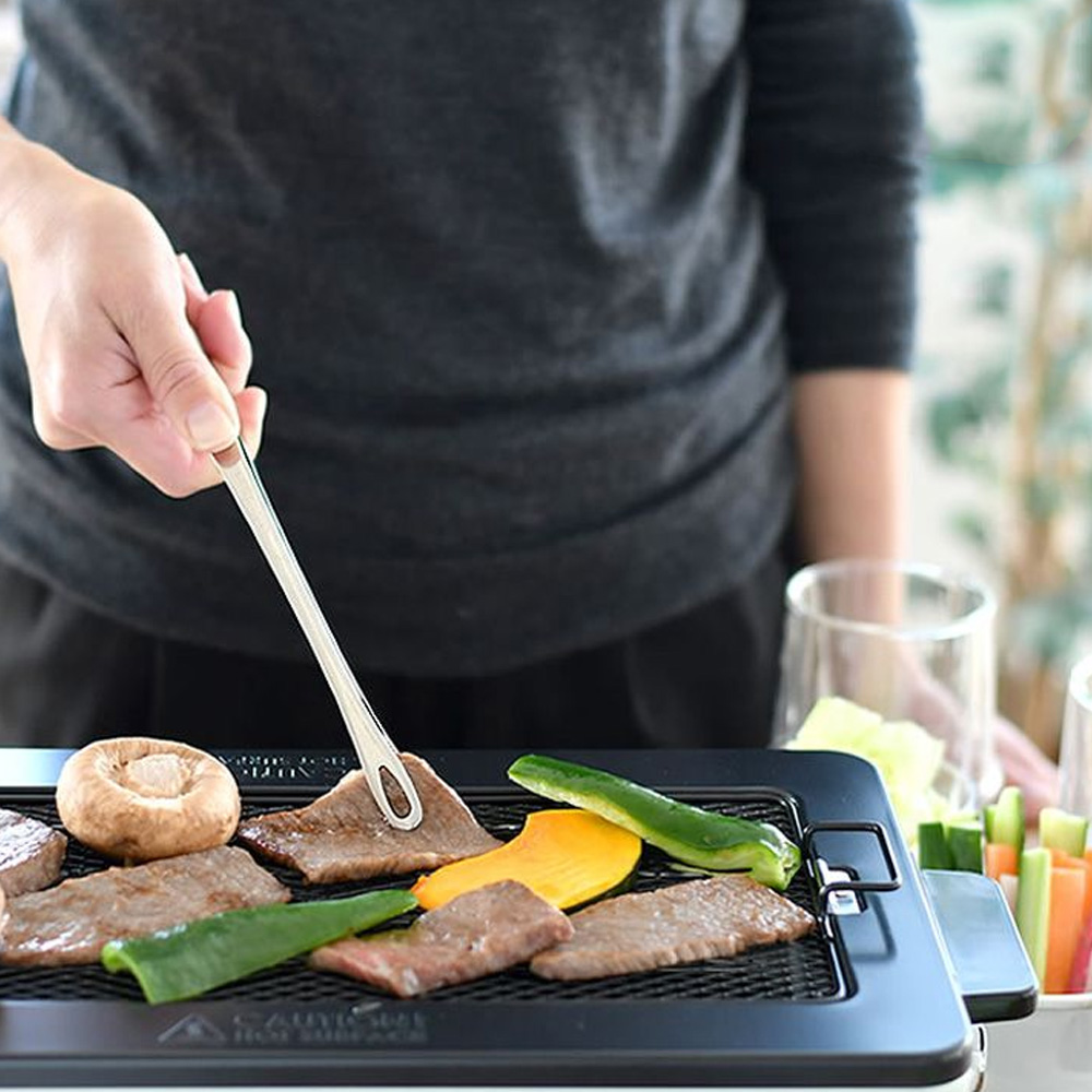 일본 센부도 스텐 바베큐 고기 집게 야채 초밥 야키니쿠 집게 243mm - 상품 이미지