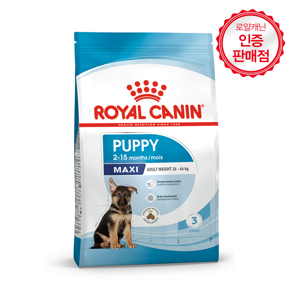[유통기한 2026.11.16] 로얄캐닌 독 맥시 퍼피, 4kg, 1개
