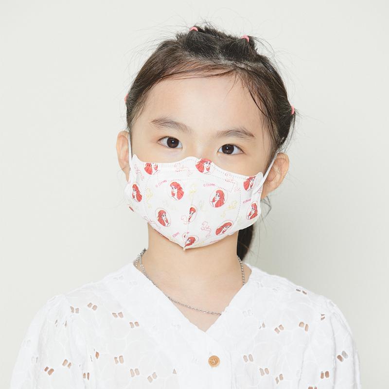 국산 디즈니 인어공주캐릭터 아동 초등학생 어린이 새부리형 마스크 30매