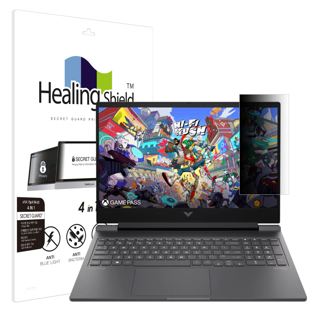 HP VICTUS 16 2024 SNS 메신저 사이드 프라이버시 보안필름 - 메인 이미지