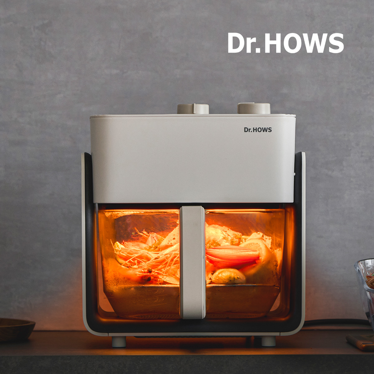 닥터하우스 셰프 글라스 에어프라이어 4.5L 2종 택1