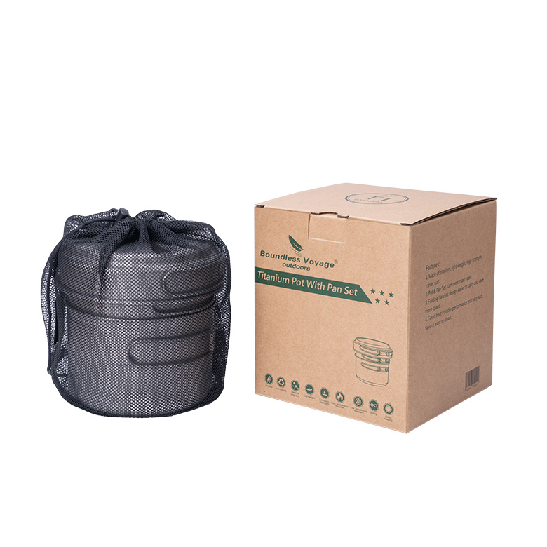 대륙의 벨락 티타늄 코펠 캠핑 팬 1인용 미니쿠커 야연냄비