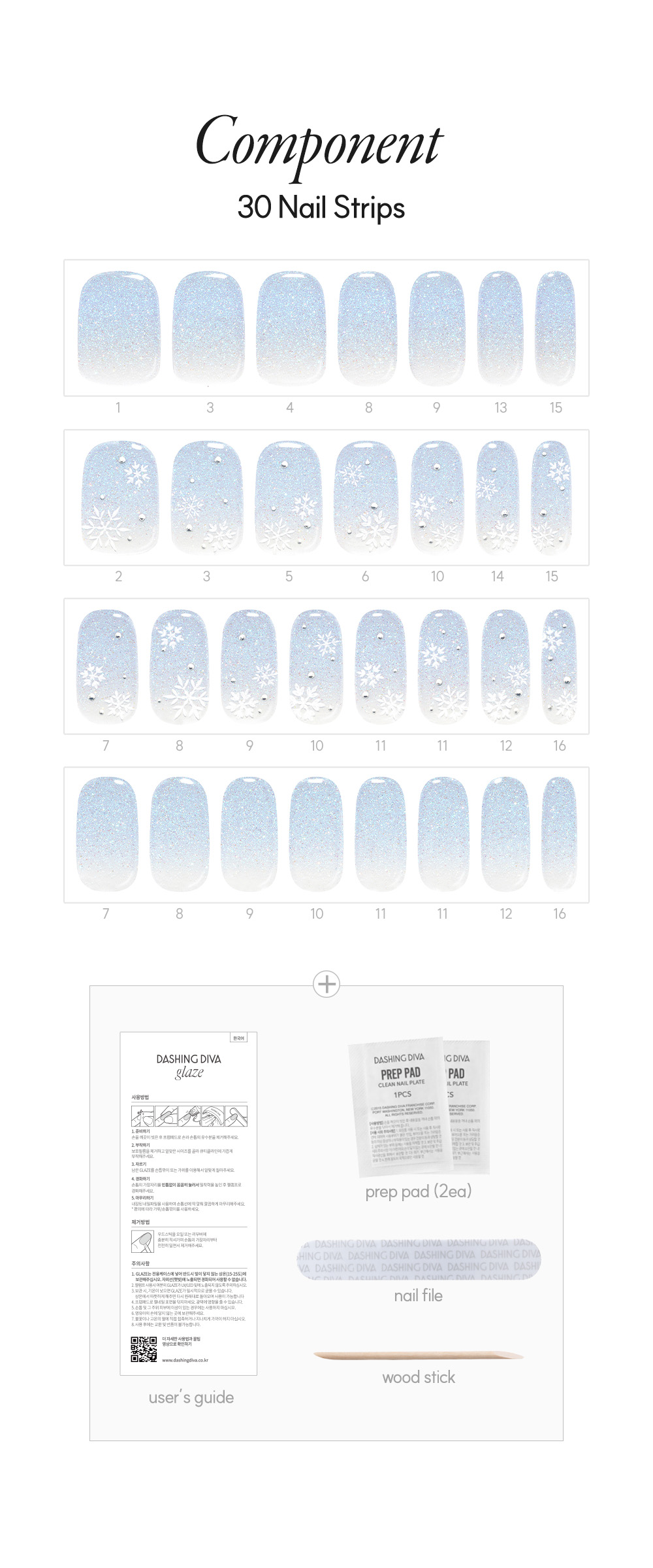 Dashing Diva Glaze Ice Fairy Kit Components