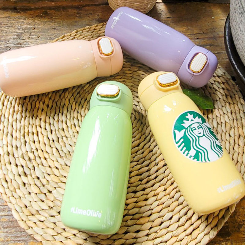 각인텀블러 350ml 초등학생 어린이물병 파스텔 보온병 유치원 어린이집 선물 - 상세 이미지 2