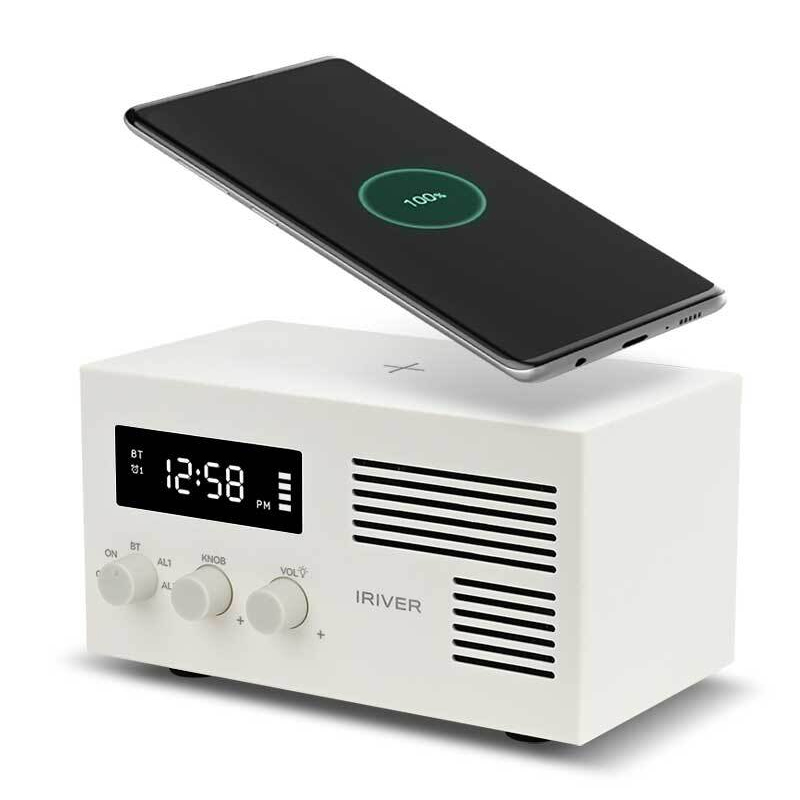 무소음 탁상 전자 시계 알람 디지털시계 무선충전 인테리어 블루투스스피커