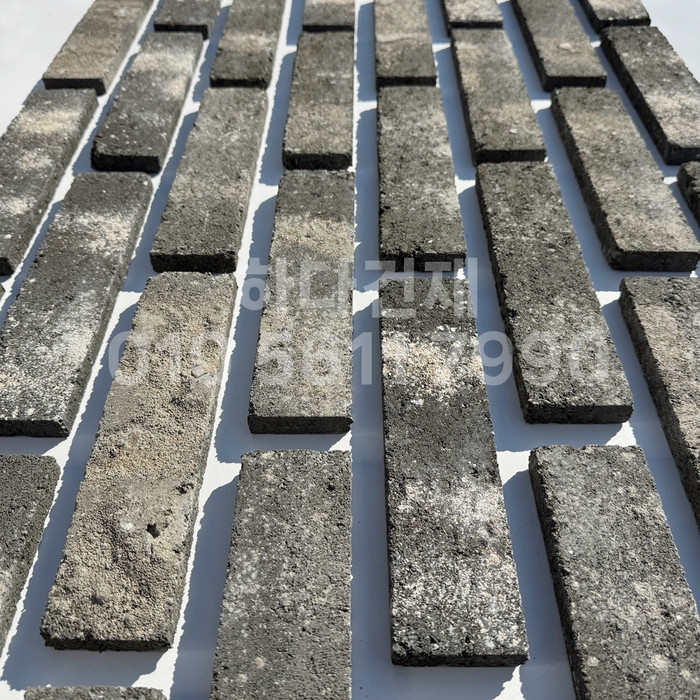 국산 고벽돌타일 240x60x17T 흑고벽돌타일 (청고벽돌타일) / 하다건재 고벽돌