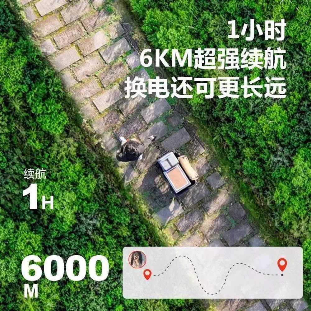 카트 캠핑 전동 상품 접이식 구르마 전기 휴대용 장바구니 블랙(3KM모델) 이미지 6