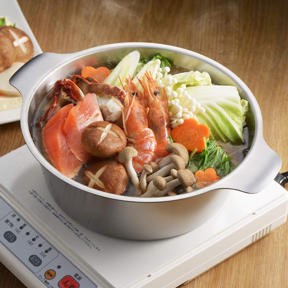 일본 요시카와 스테인레스 샤브샤브냄비 22cm 전골냄비