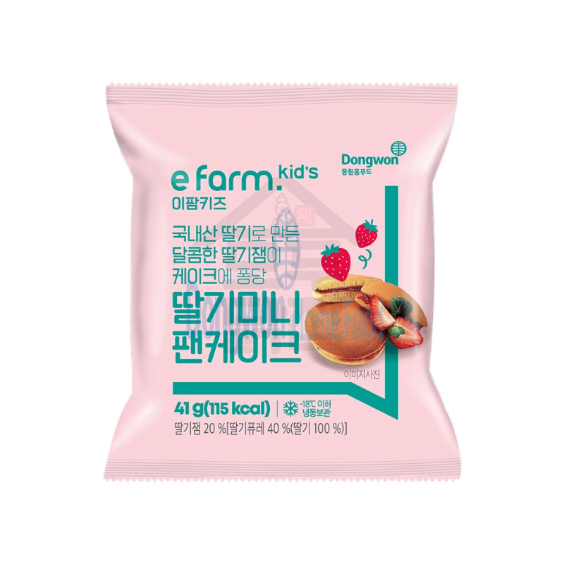 동원홈푸드 이팜키즈 딸기미니팬케이크 41g 20EA BOX 빵 냉동 - 상세 이미지 2