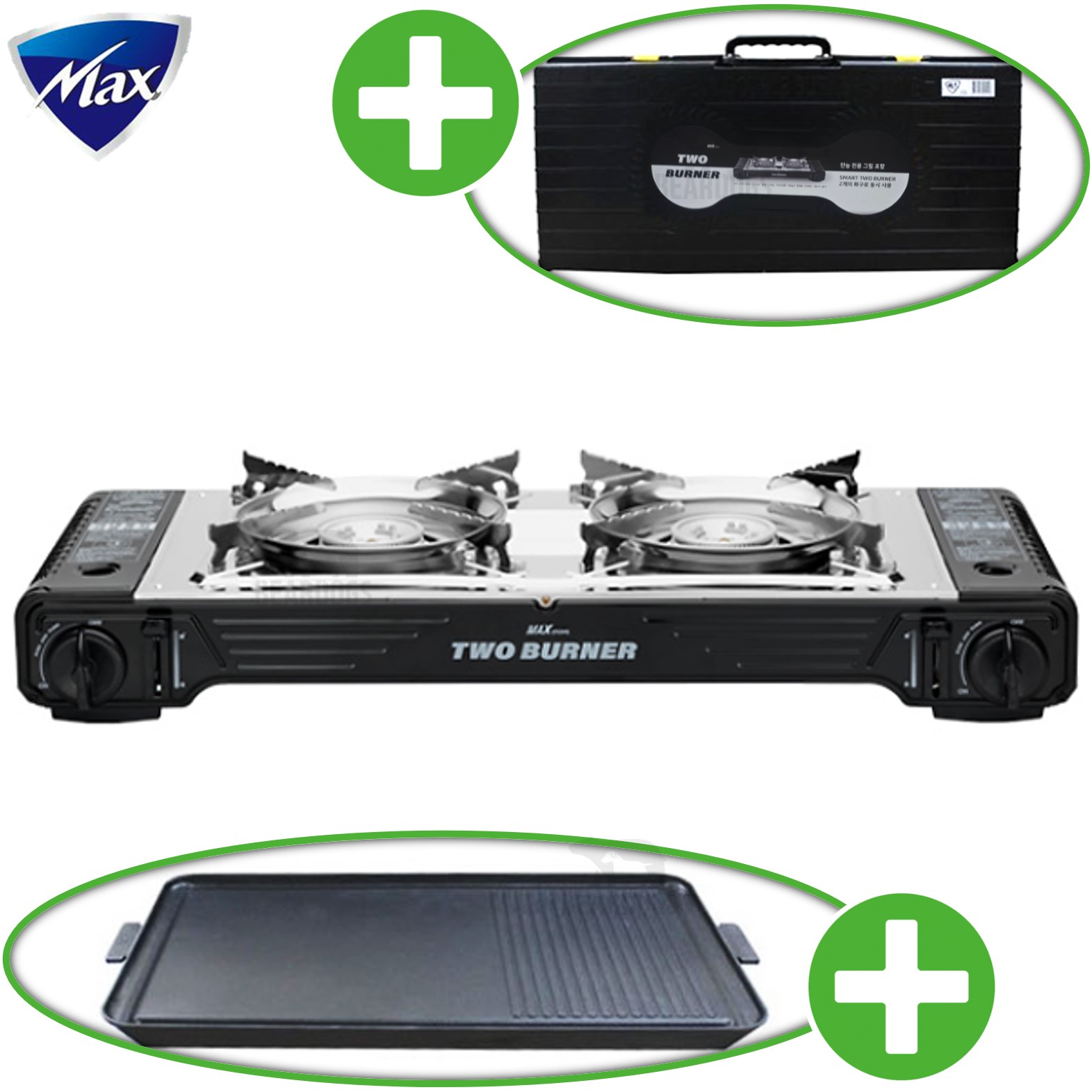 맥스투버너 트윈 버너 2구 부탄 렌지 맥선