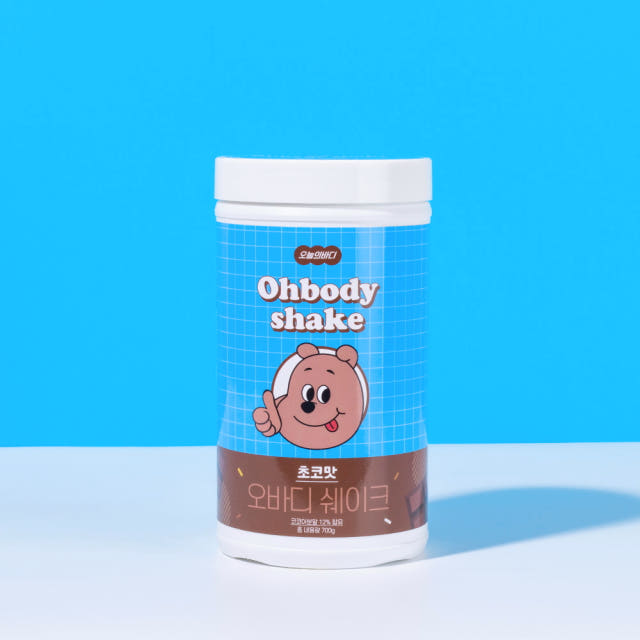오늘의바디 오바디쉐이크 식사대용 단백질 쉐이크 초코맛, 700g