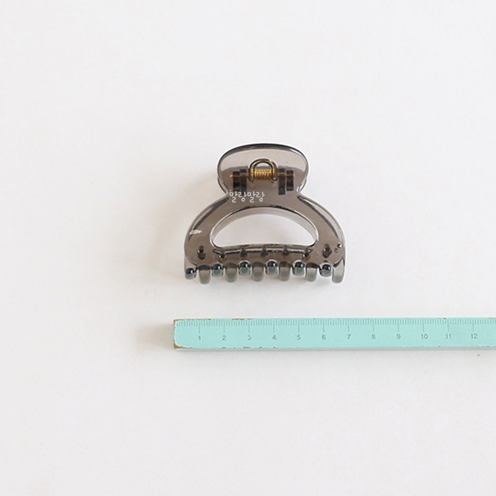 반달 헤어클립 반머리집게핀 심플한 반묶음헤어삔 - 상세 이미지 2