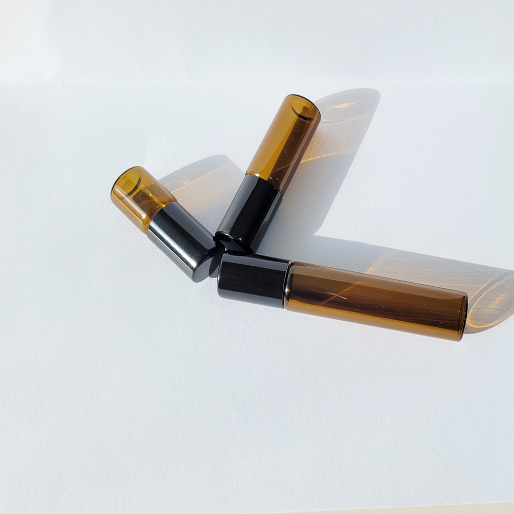 향수 롤온 공병 용기 아로마 오일 갈색 유리 브라운 리필 롤러 볼 소분 여행용 휴대용 3ml 5ml 10ml - 상세 이미지 5