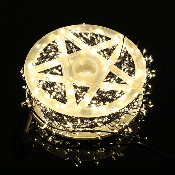 크리스마스 LED 지네조명 야외트리전구 500구 전원잭o 검정선