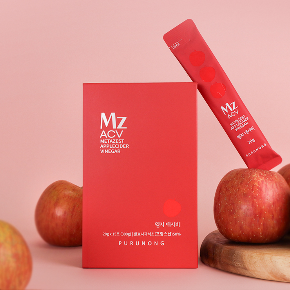 푸르농 엠지 애플사이다비니거 유기농 애사비 (1박스x15포)