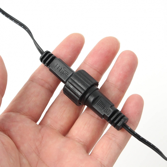 크리스마스 LED 지네조명 야외트리전구 500구 전원잭o 검정선