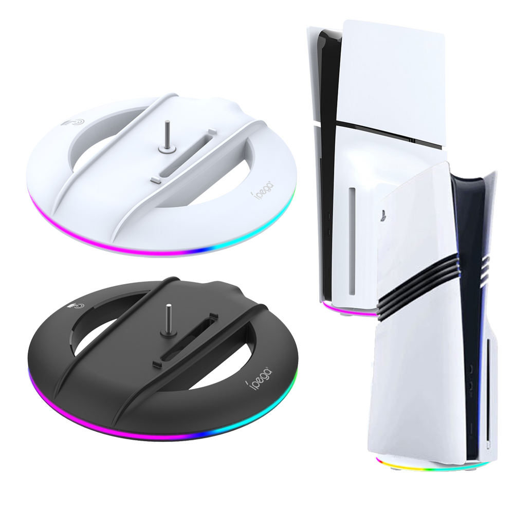 PS5 프로 슬림 수직 스탠드 RGB 거치대 받침대 - 상품 이미지