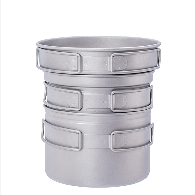 대륙의 벨락 티타늄 코펠 캠핑 팬 1인용 미니쿠커 야연냄비