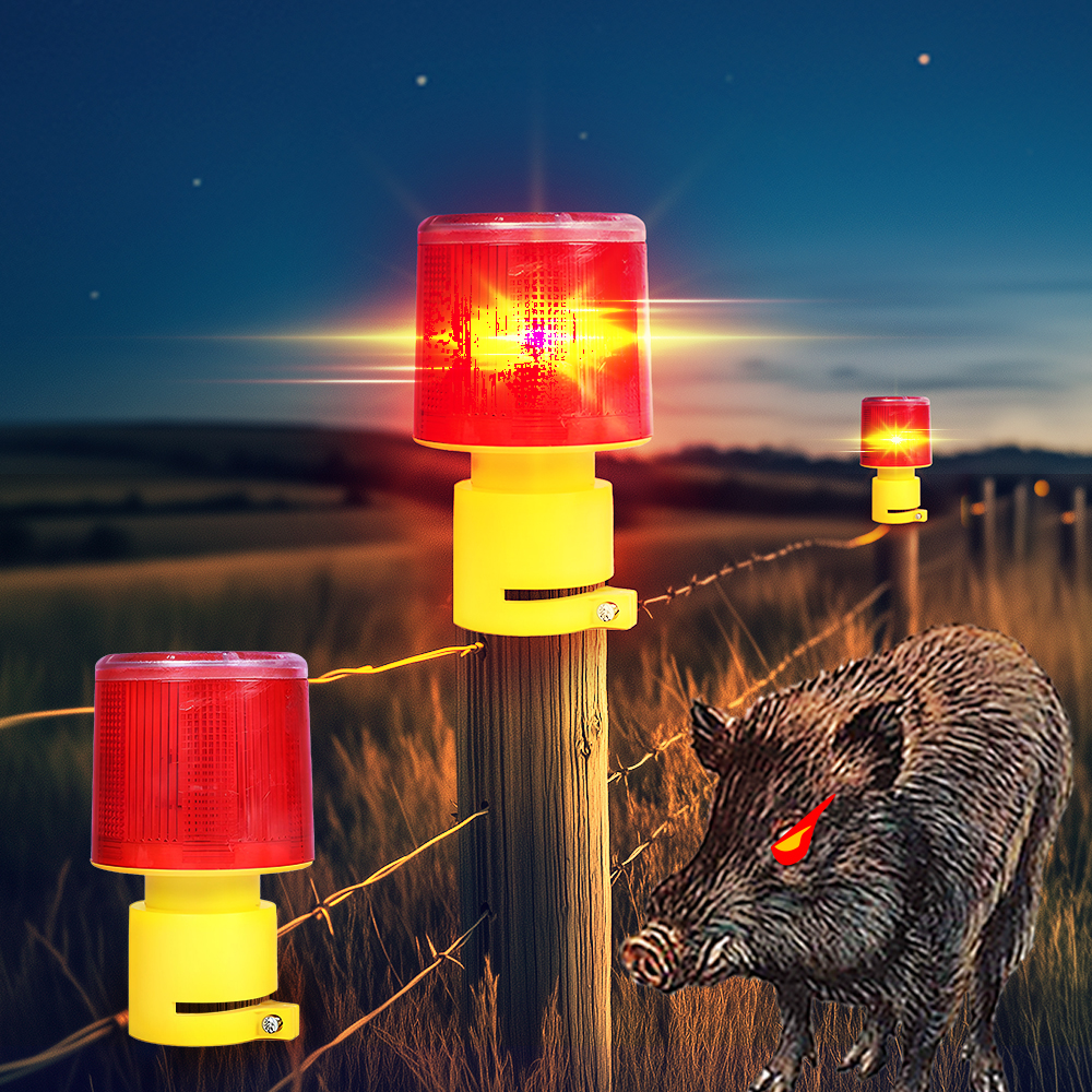 태양광 경광등 태양열 경고등 쏠라 LED 건설현장 야생동물 멧돼지 퇴치기... 실사용 후기 | 효과 있을까? - 대표 이미지