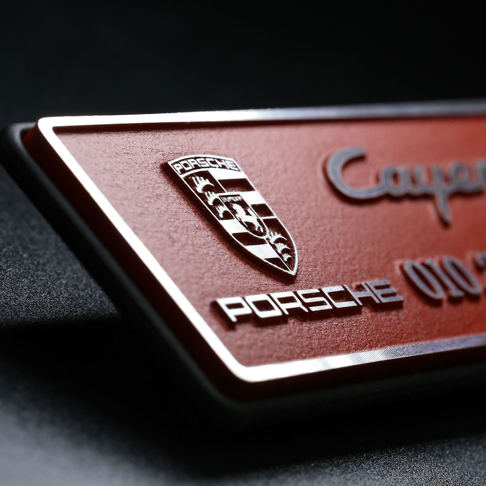 메탈 주차번호판 논슬립형 자동차 차량번호판 다이아컷팅 고급형