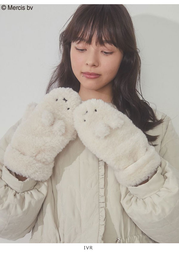 메리 제니 merry jenny miffy 미피 토끼 모코모코 벙어리 장갑 2컬러 - 상세 이미지 2