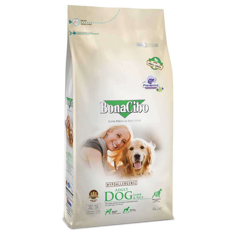 보나시보 어덜트 강아지사료 스몰바이트 램+라이스, 4kg, 1개 제품 이미지