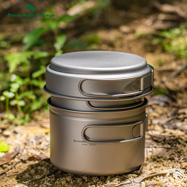 대륙의 벨락 티타늄 코펠 캠핑 팬 1인용 미니쿠커 야연냄비