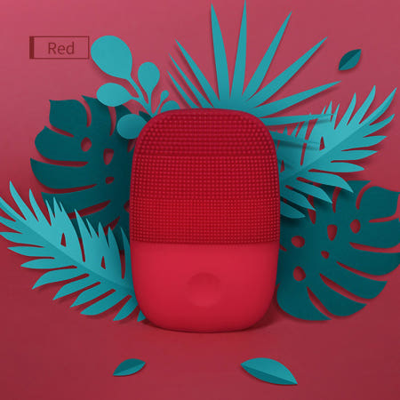 샤오미 샤오미 저자극 미세진동 전동 세안기 모공브러쉬 클렌징 디바이스 레드