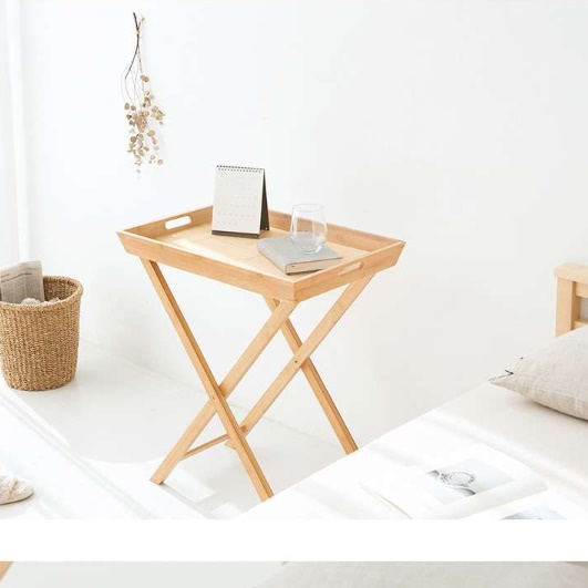 얇은 앤틱 티 테이블 좁고 긴 선반 접이식 보조 테이블