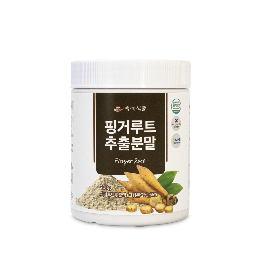 백세식품 핑거루트추출분말 200g 3통 HACCP 인증제품 : 백세식품