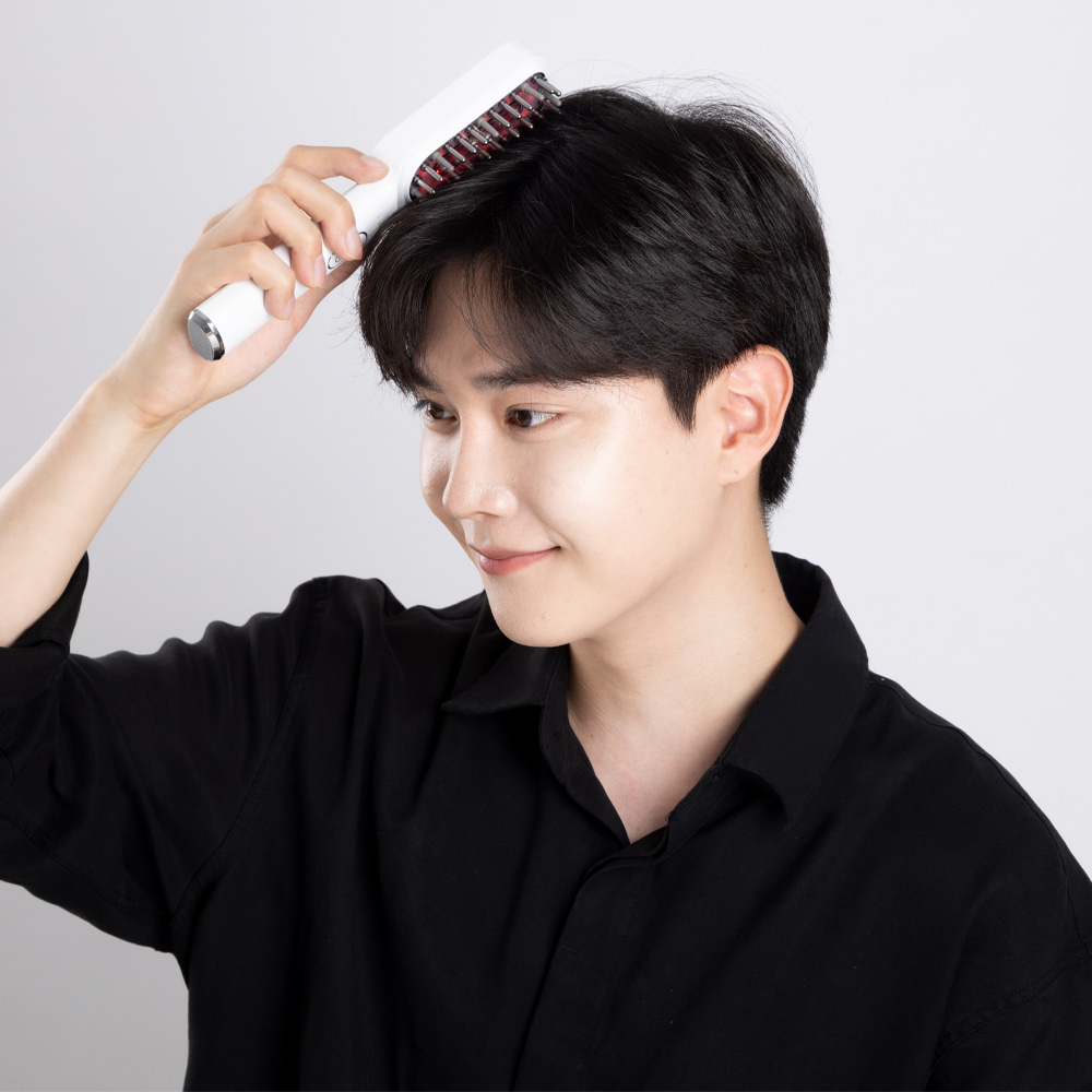 펄케어 헤어 갈바닉 고주파 EMS 두피 마사지기 관리기 적색광 탈모 관리 마이녹실 도포기 이미지 8
