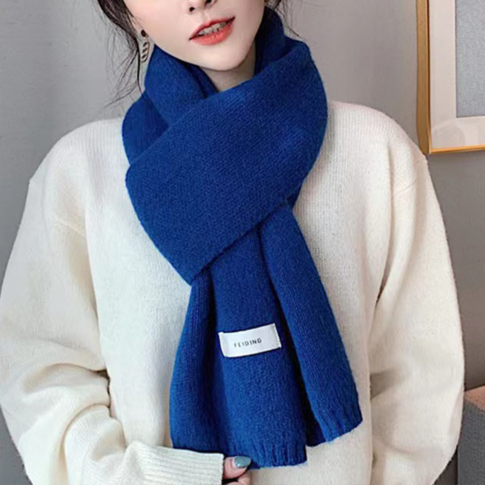 머플러 목도리 커플 남녀공용 여자 남자 겨울 가을 봄 고급 심플 기본 니트 따뜻한 패션 - 상품 이미지