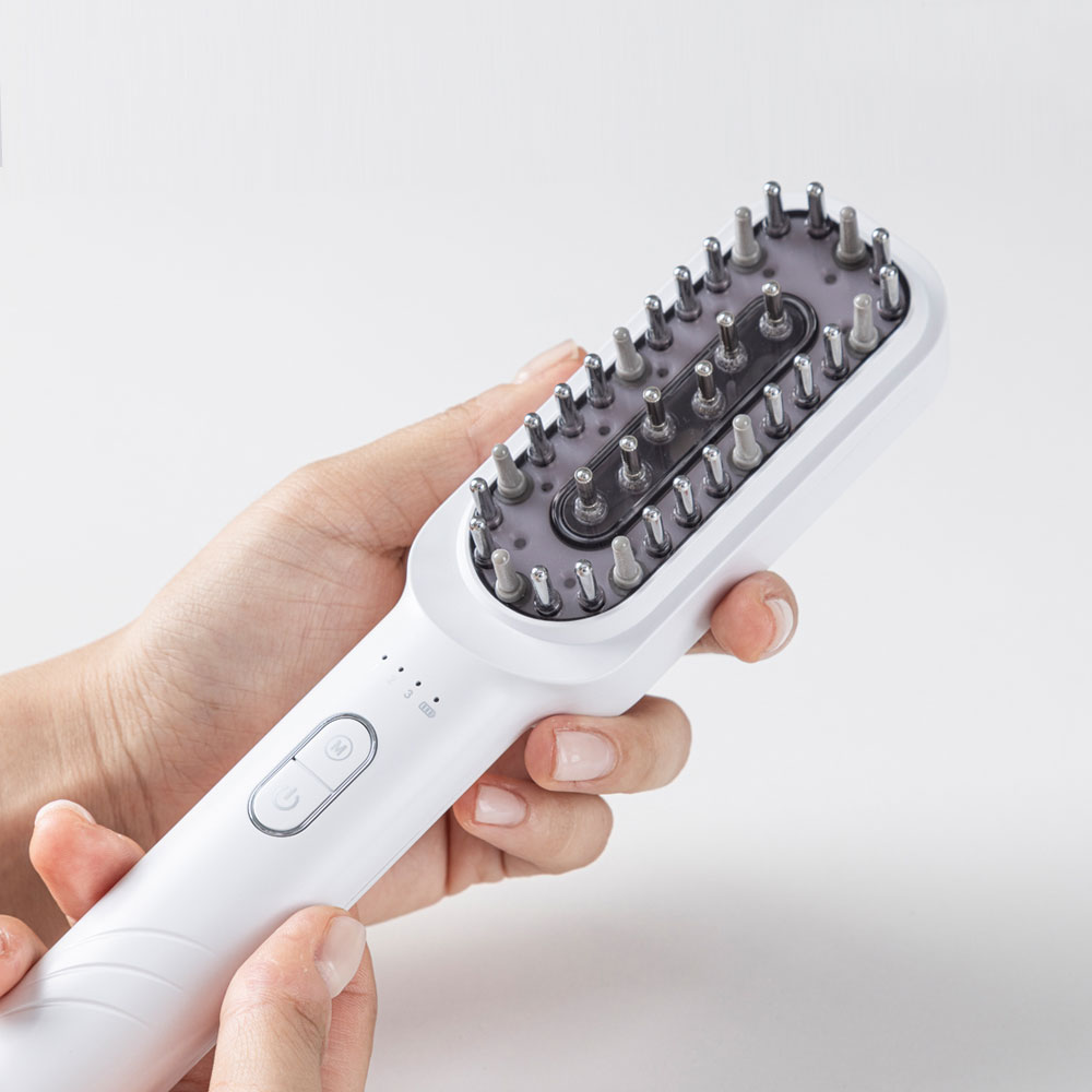 펄케어 헤어 갈바닉 고주파 EMS 두피 마사지기 관리기 적색광 탈모 관리 마이녹실 도포기 - 상세 이미지 3