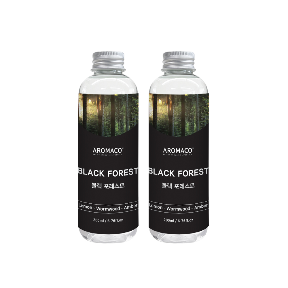아로마코 디퓨저 리필오일 200ml x 2개 블랙포레스트 (무료증정 선택)