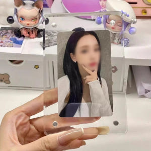 투명 포카 액자 아크릴 포토 카드 사진 스탠드 미니 탁상 거치대 폴라로이... 솔직 후기 | 실제 배치 사진 포함 - 상품 이미지 2