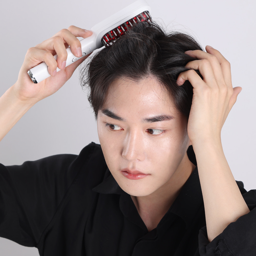 펄케어 헤어 갈바닉 고주파 EMS 두피 마사지기 관리기 적색광 탈모 관리 마이녹실 도포기 이미지 7