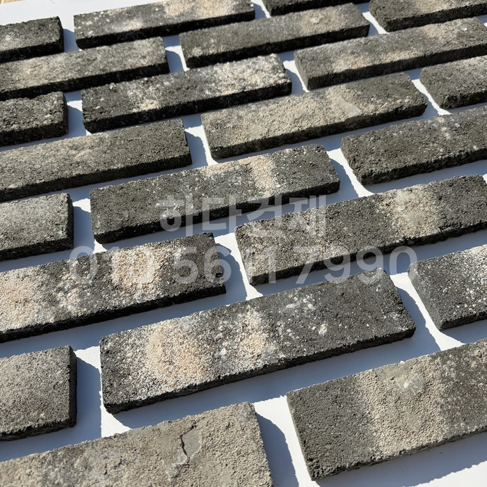 국산 고벽돌타일 240x60x17T 흑고벽돌타일 (청고벽돌타일) / 하다건재 고벽돌