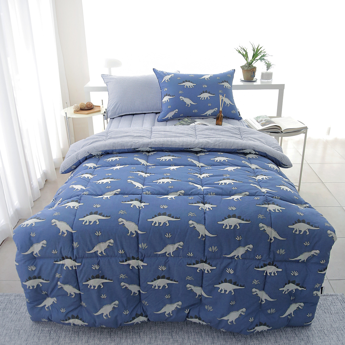키즈침구 모달이불세트 알러지케어 캐릭터이불 다이노소어 아동차렵 어린이 주니어 이불 SS