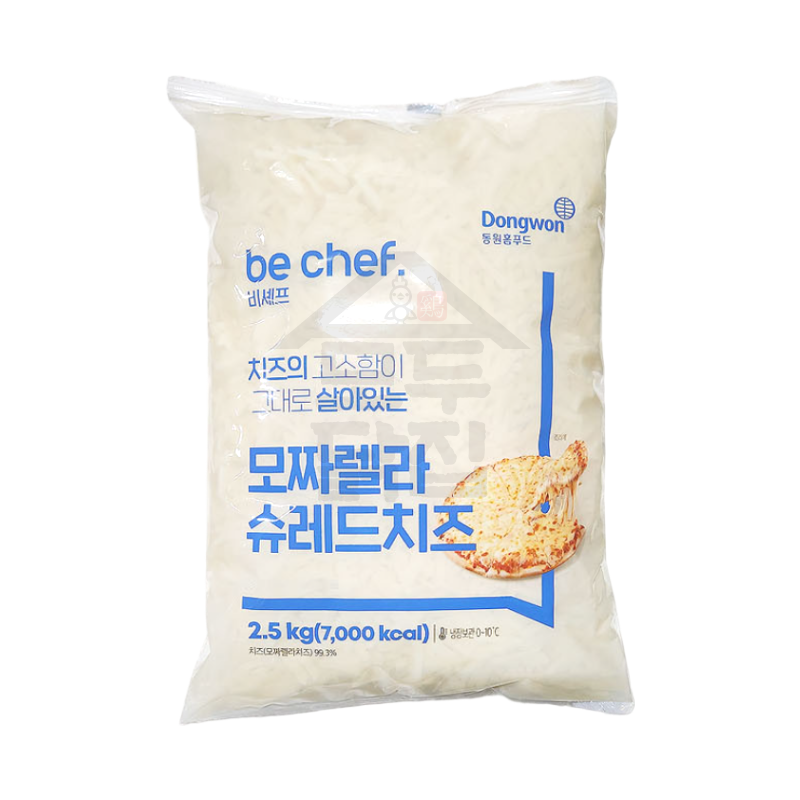 동원 홈푸드 비셰프 모짜렐라 슈레드치즈 2.5kgx4봉지 BOX 피자치즈 자연치즈 - 상세 이미지 2