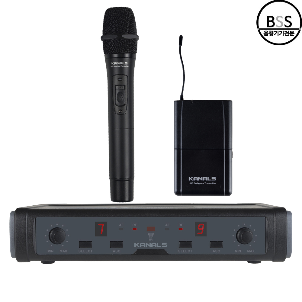 카날스 무선마이크 BK-7200N 2채널 행사용 강의용 공연용 교회 KANALS - 상세 이미지 2