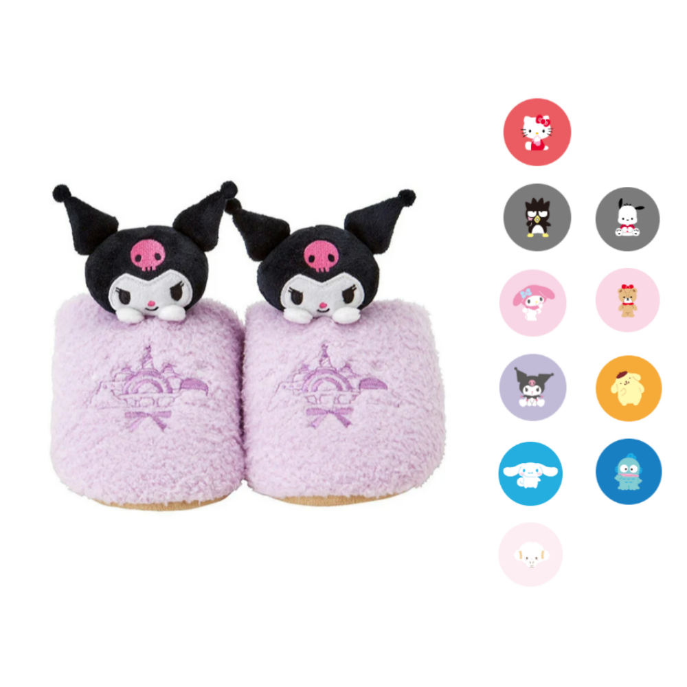 산리오 SANRIO 실내화 캐릭터 마스코트 캐릭터 거실화 방한 털 슬리퍼 690139 - 상품 이미지